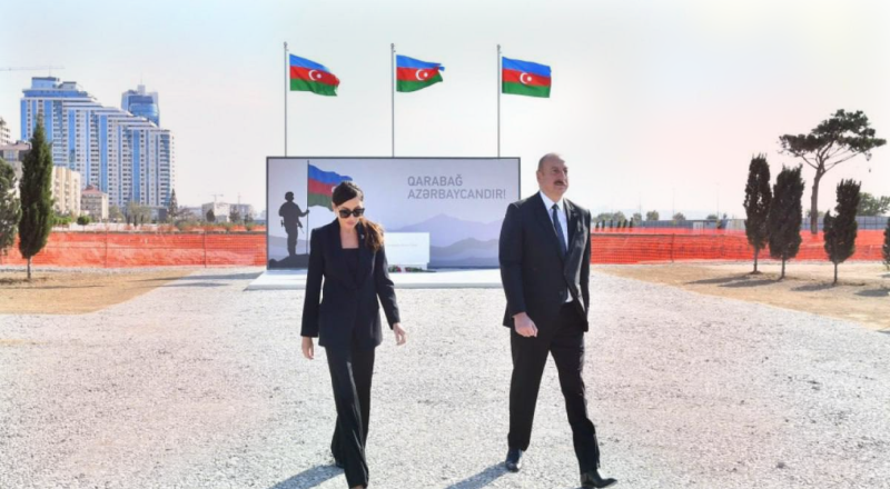 Prezident İlham Əliyev Zəfər parkında olub
