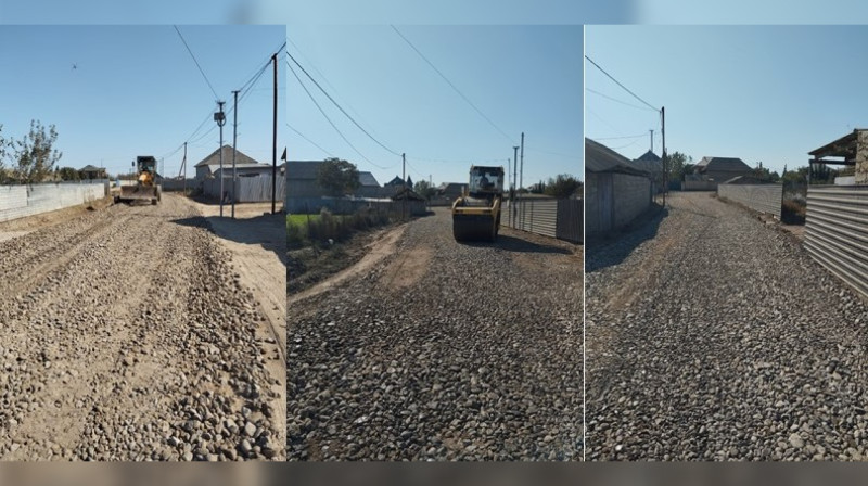 Masallıda yolların təmiri davam edir