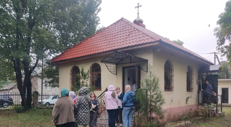 Lənkəranda pravoslav məbədində Müqəddəs taxt-tac bayramı günü qeyd olunub