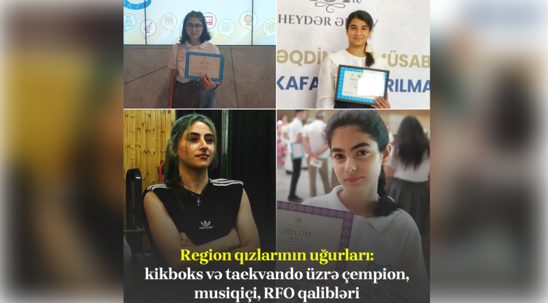 Cənub qızlarının uğurları: kikboks və taekvando üzrə çempion, musiqiçi, RFO qalibləri