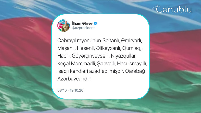 Vətən müharibəsinin xronikası: 19 oktyabr