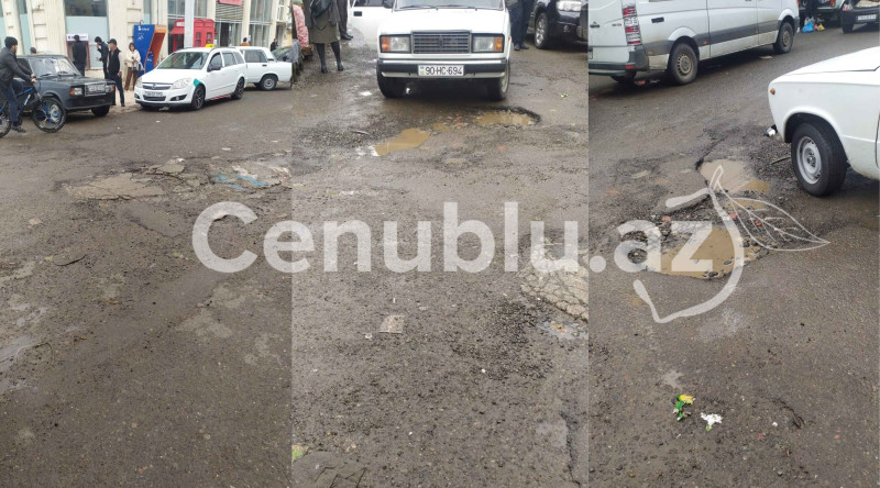 Lənkəranda bu yol illərdir TƏMİR OLUNMUR