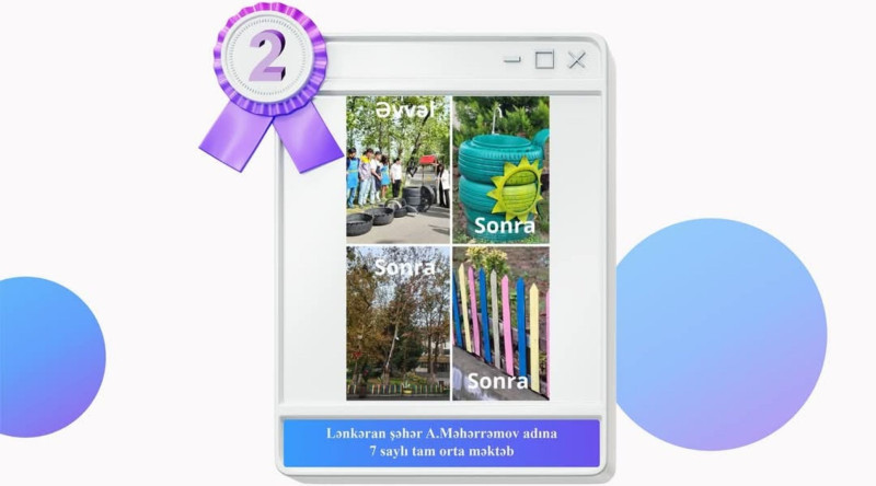 Lənkəran məktəbi “Yaşıl dəyişikliklər” fotomüsabiqəsinin qalibi oldu