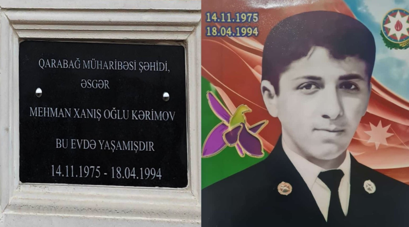 Bu gün şəhid Mehman Kərimovun doğum günüdür