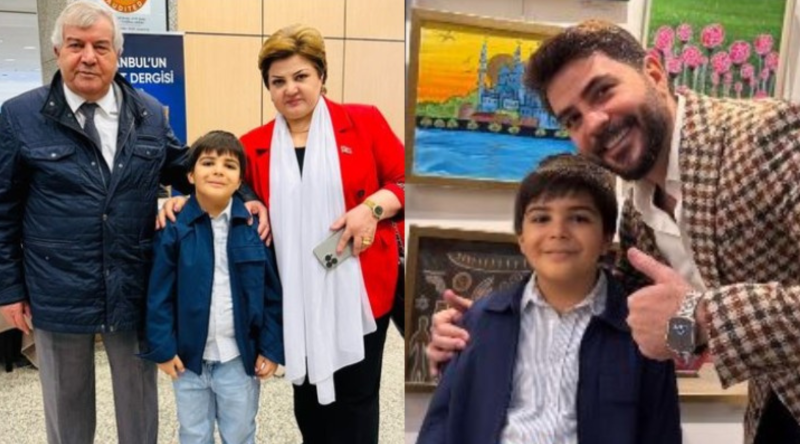 Cəlilabadlı müğənni keçmiş qayınanası və qayınatası ilə bir arada