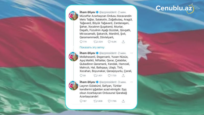 9 noyabr 2020: Vətən Müharibəsinin 44-cü günü
