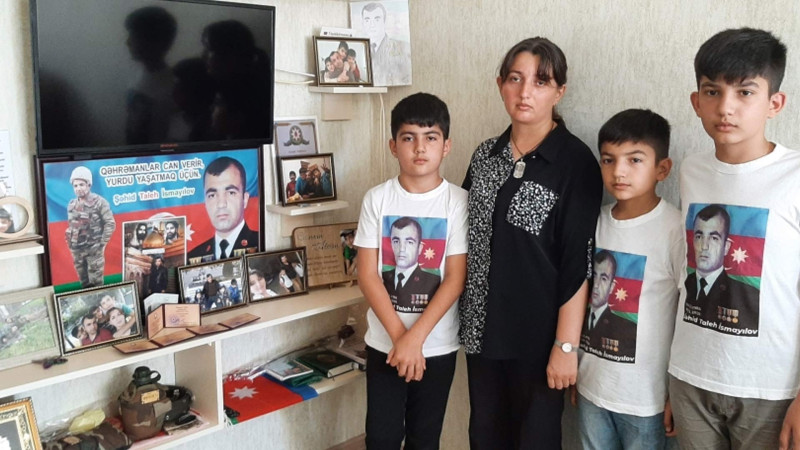Şəhid oğlu: Atam bayrağımızı mənə əmanət edib