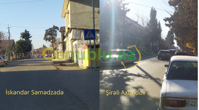 Lənkəranda təhsil ocaqlarının qarşısında piyada zolaqları silinib - ŞİKAYƏT