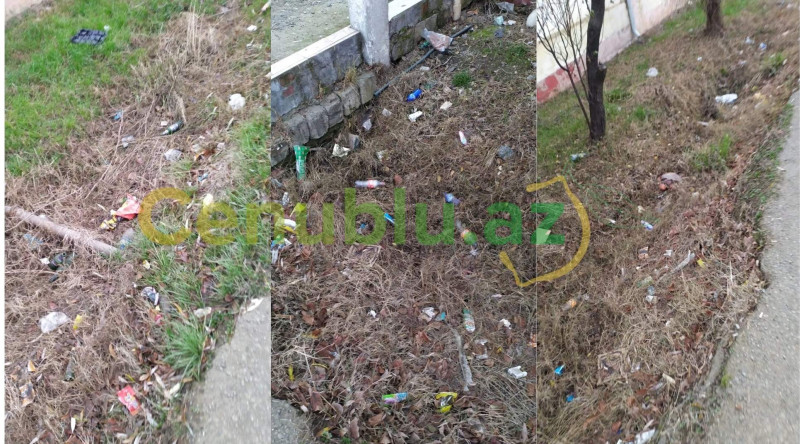 Lənkəranın bu küçəsində bərələr zibil içindədir - ŞİKAYƏT + VİDEO