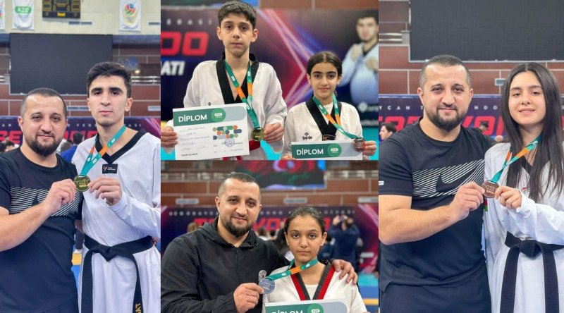 Masallı taekvondoçuları paytaxtdan medallarla qayıdıblar