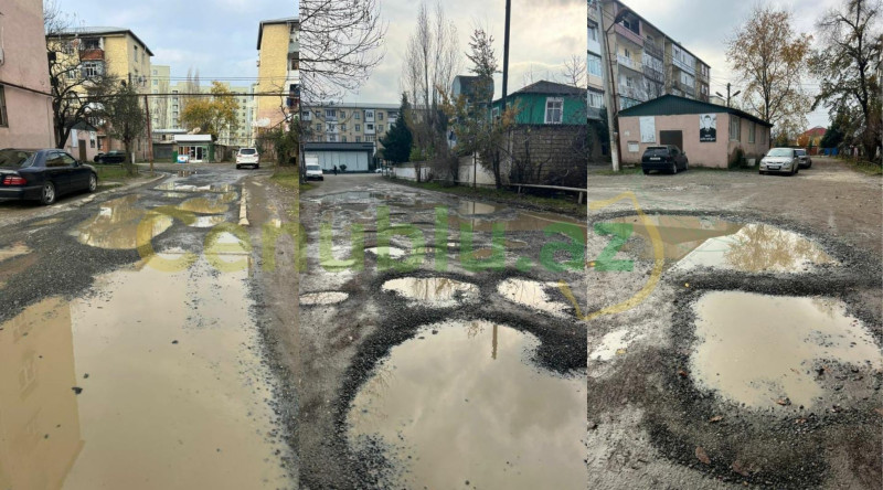 Lənkəranda şəhid ailələri yaşayan küçədən yol ŞİKAYƏTİ