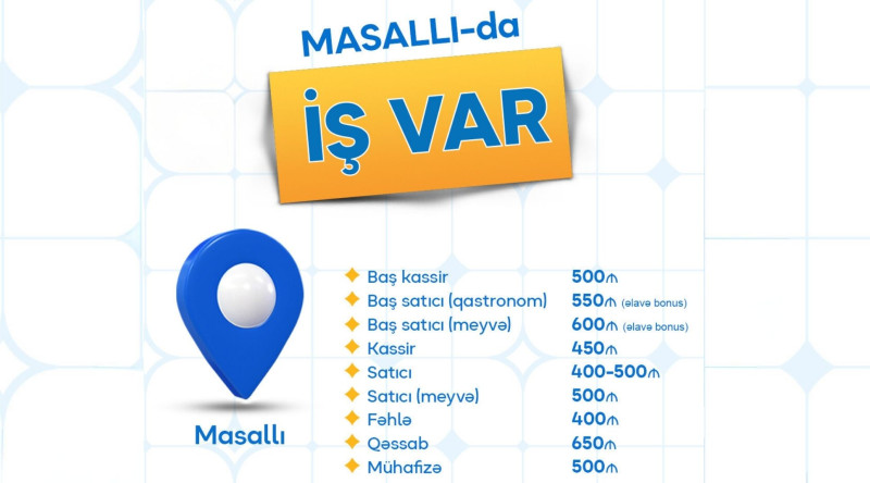 Masallıda vakansiya