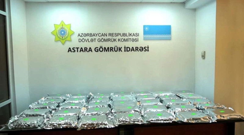 Astarada ölkədən tranzit keçən daha bir alma yükündə narkotik vasitə aşkar edilib