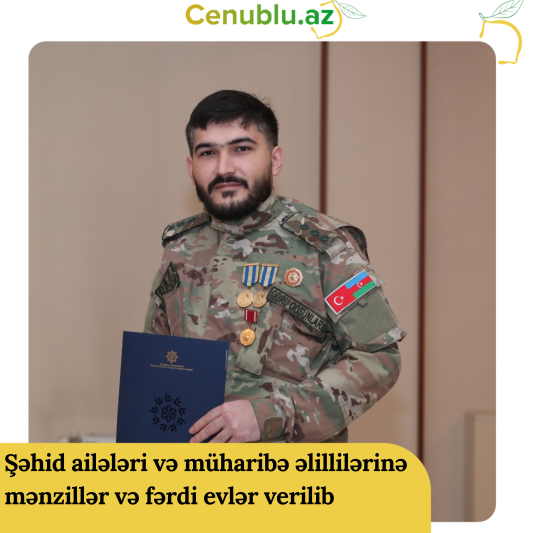 Şəhid ailələri və müharibə əlillilərinə mənzillər və fərdi evlər verilib - FOTO