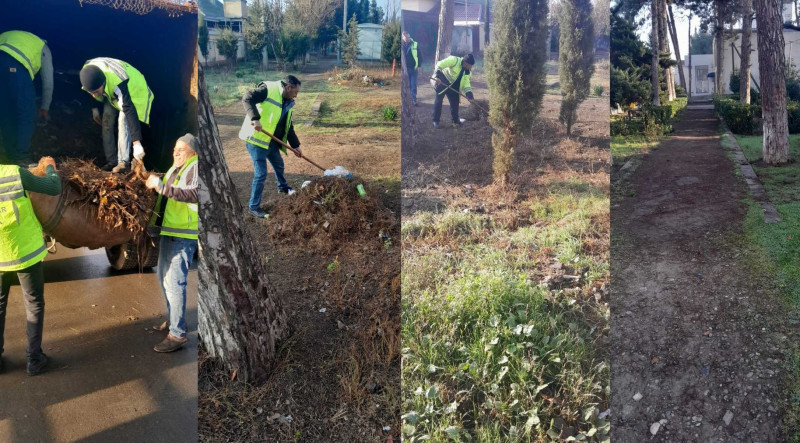 Biləsuvarda abadlıq işləri aparılır