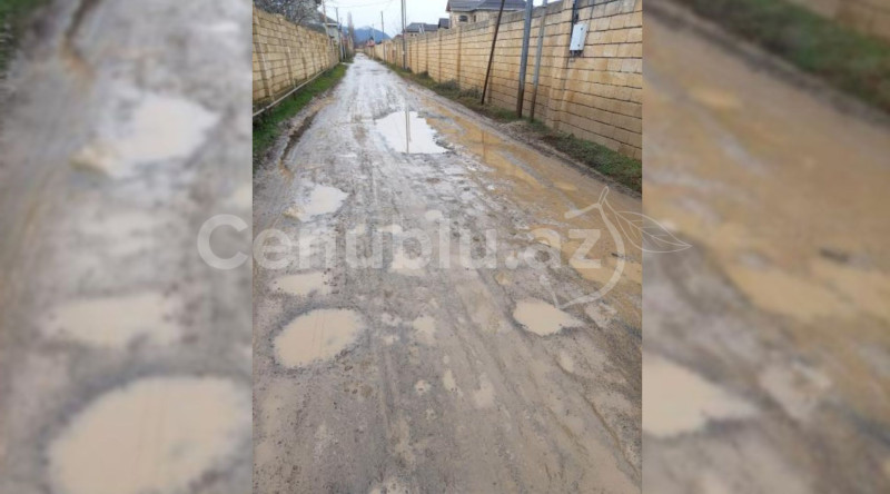 Lənkəranda bu yol illərdir TƏMİR OLUNMUR