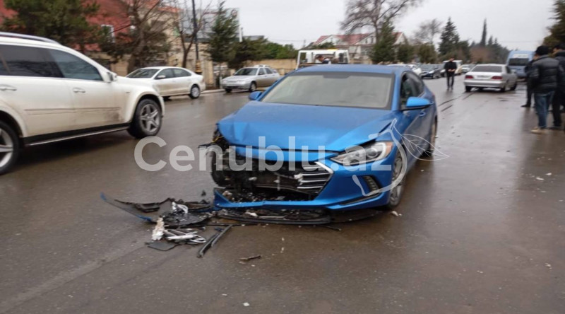 Cəlilabadda avtomobil qəzası baş verib - VİDEO