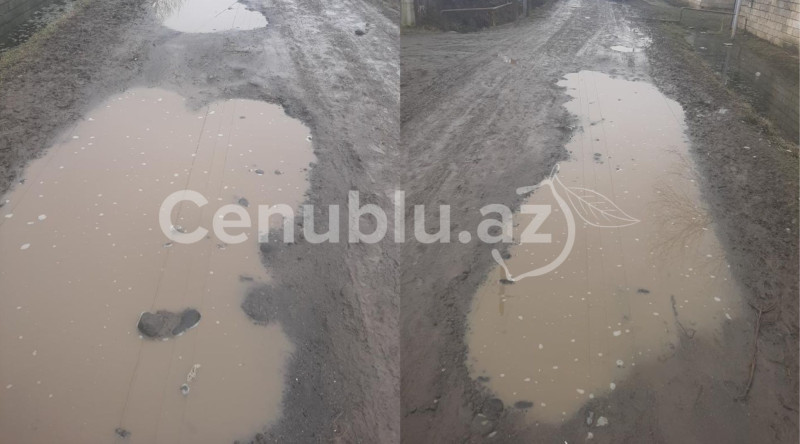 Lənkəranda bu yol illərdir TƏMİR OLUNMUR - VİDEO