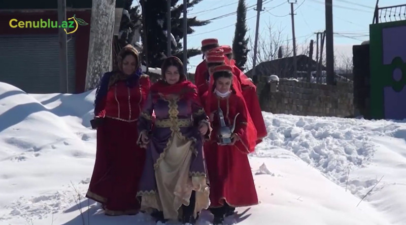 Lənkəran sakinləri su çərşənbəsini adət-ənənəni qoruyaraq qeyd edir - VİDEO