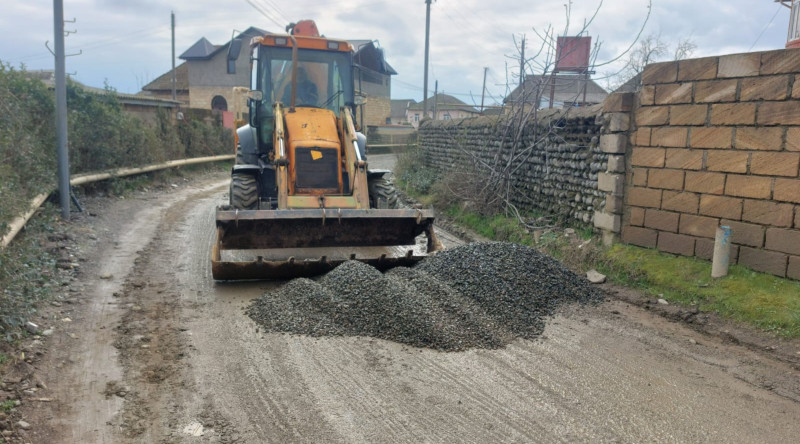 Lənkəran kənd yolları abadlaşdırılır - VİDEO