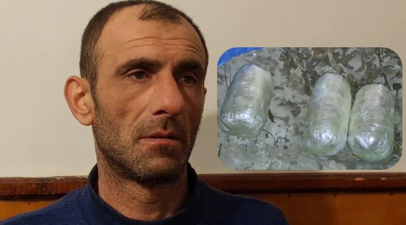 Astarada saxlanılan narkokuryerdən 8 kiloqram heroin aşkarlanıb - VİDEO