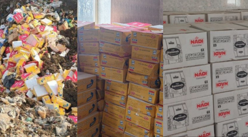 İrandan Azərbaycana gətirilən kreker və konfetlər məhv edilib