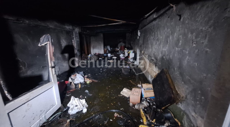 Lənkəranda yanğın zamanı ata və oğlu xəsarət alıb - YENİLƏNIB