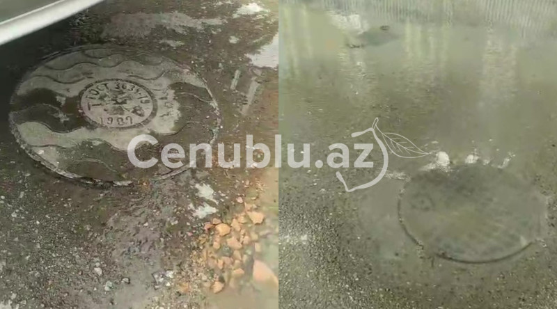Lənkəranda kanalizasiya davamlı olaraq daşır - VİDEO