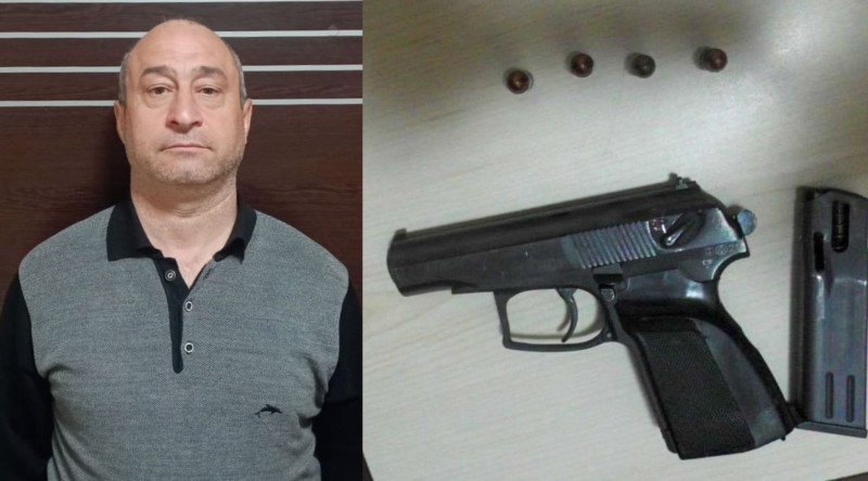 Yardımlıda polis əməliyyat keçirib, saxlanılan şəxsdən tapança aşkarlanıb