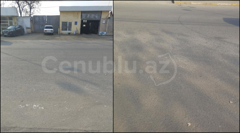 Lənkəranda silinmiş piyada keçidi TƏHLÜKƏ YARADIR -  ŞİKAYƏT + FOTO