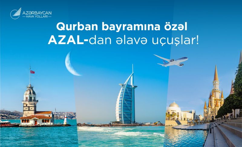 AZAL Qurban bayramına özəl uçuşların sayını artırır