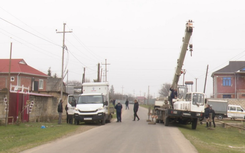 Cəlilabad və Masallının bir sıra kəndlərində elektrik təsərrüfatı yenilənir - VİDEO