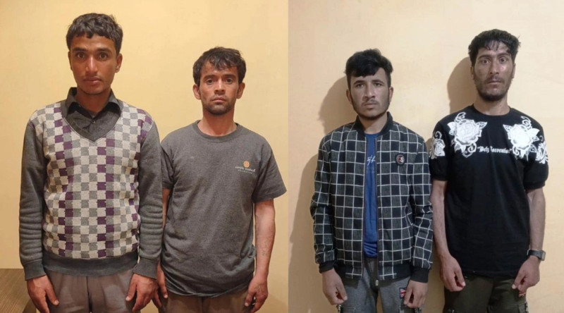 Dövlət sərhədini qanunsuz keçməyə cəhd göstərən şəxslər saxlanılıb