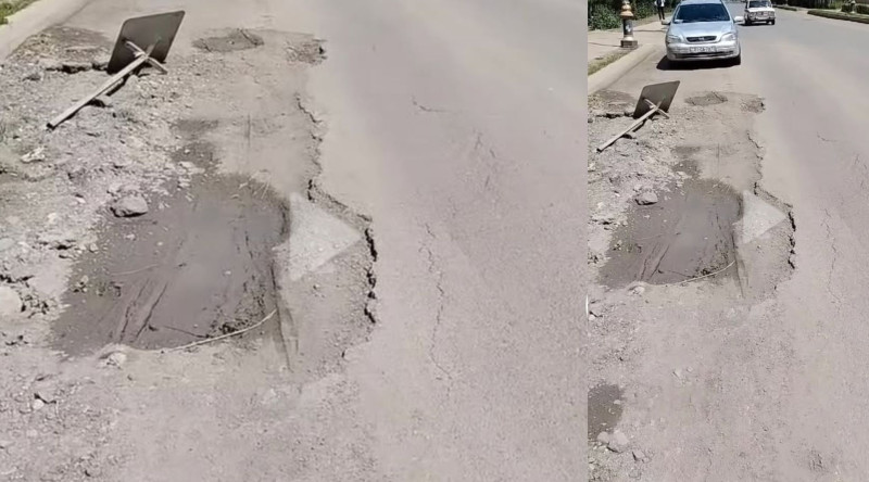 Cəlilabadda sürücülərə təhlükə saçan yol