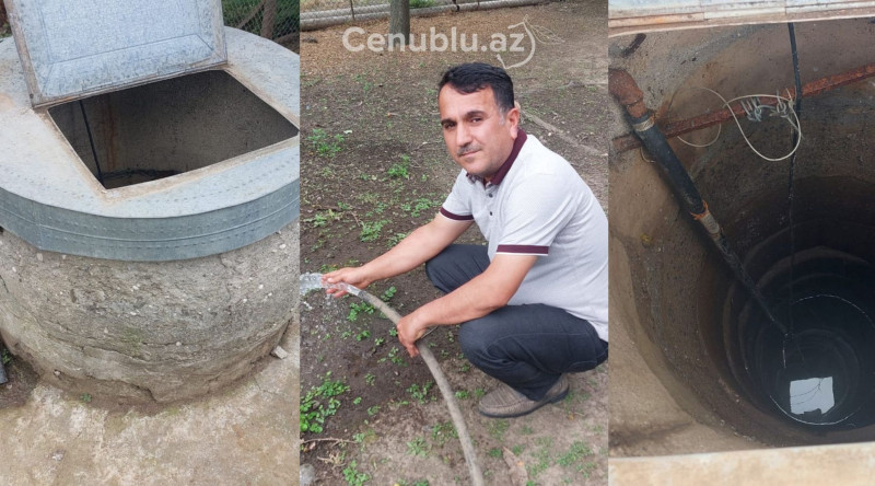 Lənkəranda quyudan isti su çıxdı