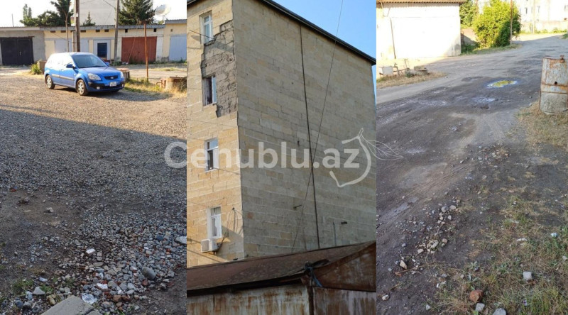 Lənkəranda bina sakinləri çətin vəziyyətdə