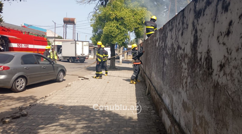 Astarada yanğın baş verib