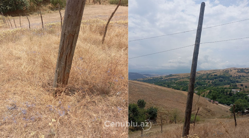 Yardımlıda işıq dirəkləri təhlükə saçır - VİDEO