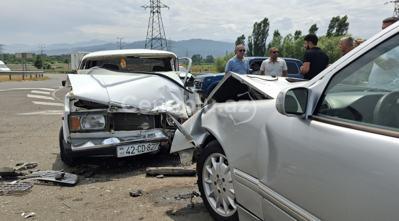 Lənkəranda ağır qəza: 5 nəfər xəsarət alıb