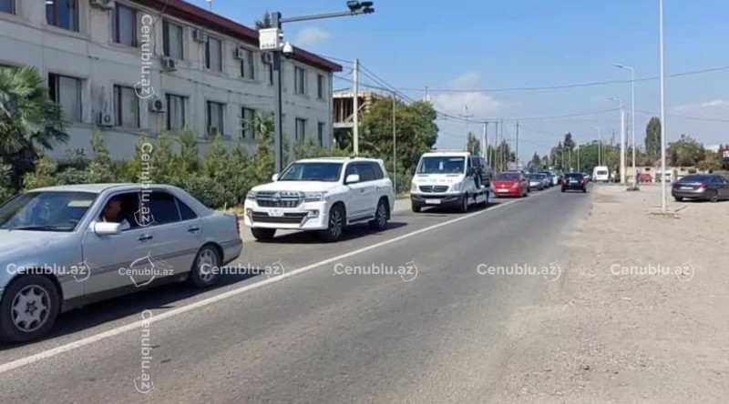 Lənkəranda zəncirvari qəza: Yolda hərəkət məhdudlaşıb - VİDEO