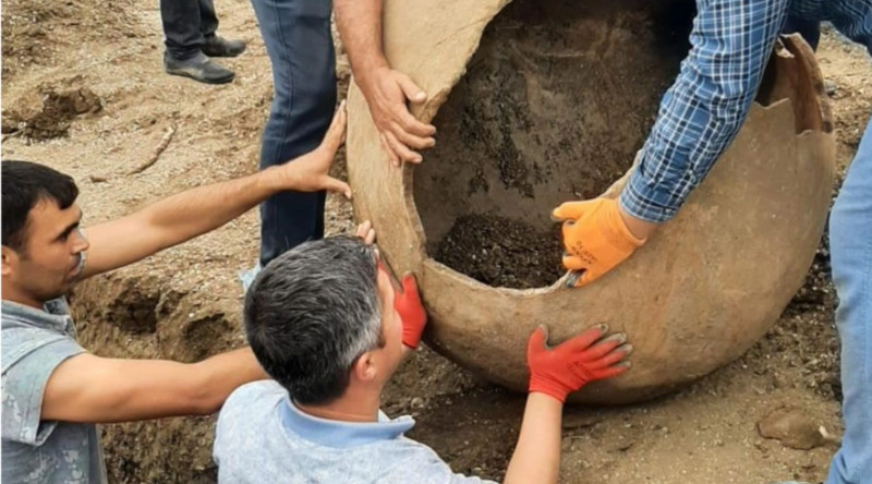 Masallıda antik dövrə aid küp məzarı üzə çıxıb