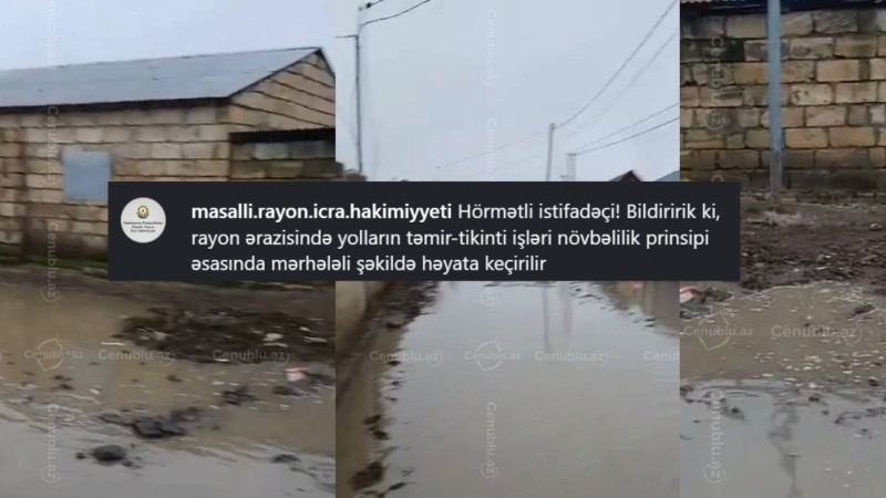 Köçəkli kəndinin yolları ilə bağlı RƏSMİ AÇIQLAMA