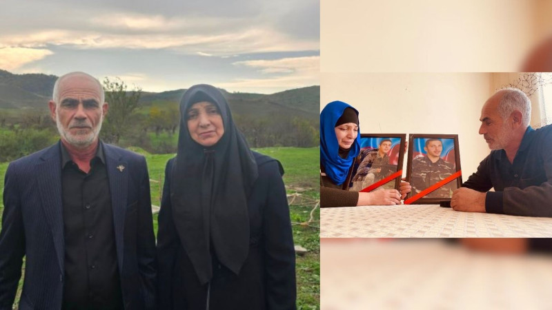 Valideynləri oğullarının şəhadətə ucaldıqları yerdə