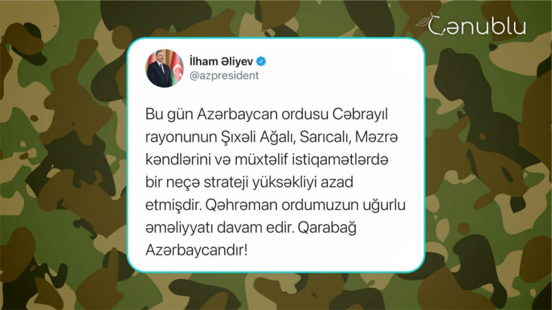 5 noyabr 2020-ci il: Vətən müharibəsinin 40-cı günü