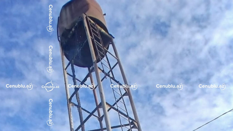 Cəlilabadda su estakadası qəzalı vəziyyətdə