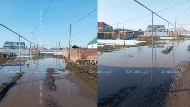 Cəlilabadın bu massivində yollar keçilməz haldadır