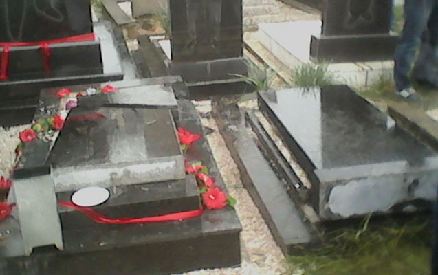 Lənkəranda məzar daşını sındıran şəxs həbs edilib