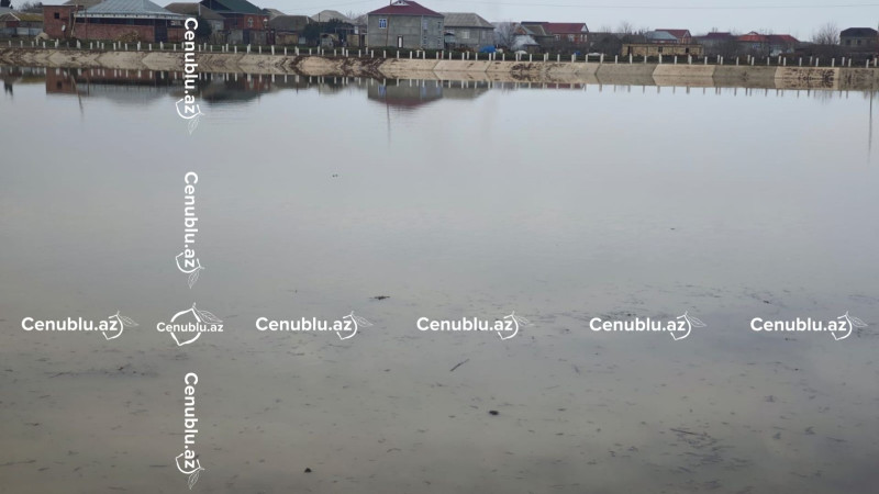 Cəlilabadda Mişarçayda su səviyyəsi maksimum həddə