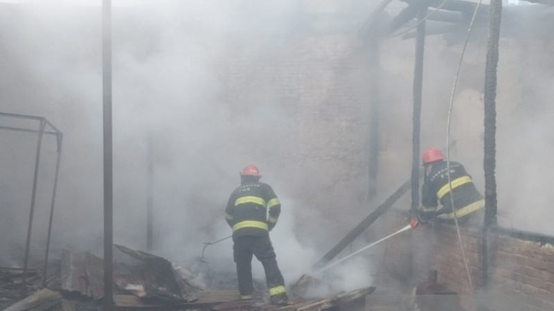 Salyanda yanğın olub