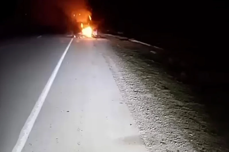 Salyanda yanan avtomobili söndürərkən maşın vuran FHN əməkdaşının son durumu açıqlanıb